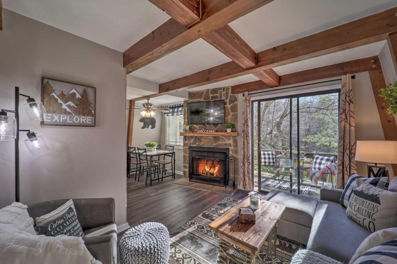 Banner Elk Mountain Retreat With Deck And Fireplace Exterior photo
